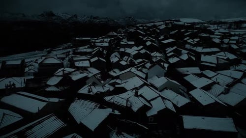 Rural Houses at Night