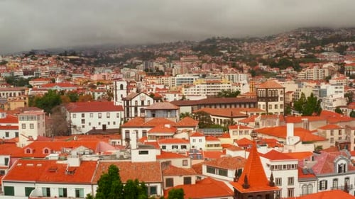 Paisagem urbana do Funchal, Madeira, Portugal.