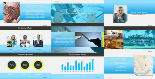 Clean Corporate Presentation Video Slideshow
