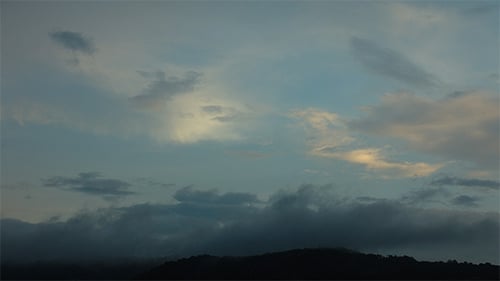 Time Lapse of Colorful Clouds at Sunset