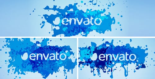 Paint Splash Logo (3 versions)