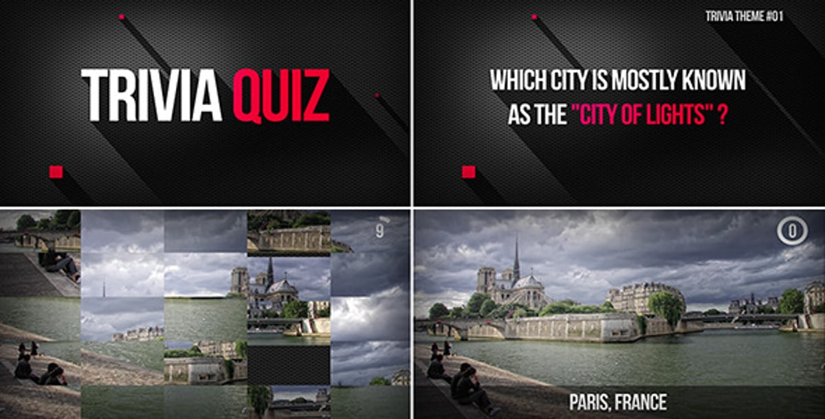 Dynamic Trivia Quiz Game Show Template, Video Displays ft. question and ...
