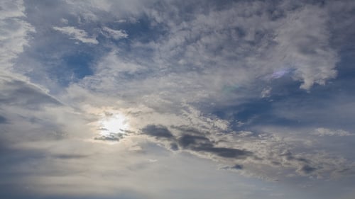 Cross Moving Clouds