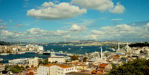 Scenic View of Istanbul's Waterfront Cityscape