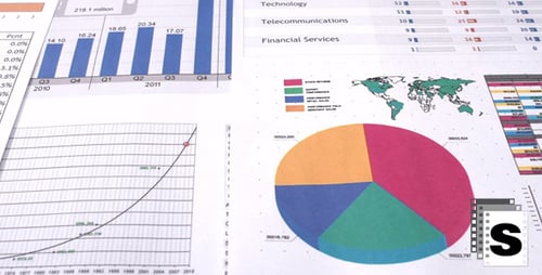 Charts and Graphs Showing Business and Finance Data