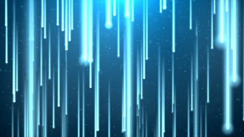Modern Abstract Blue Light Lines and Particles Background