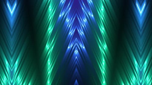 Dynamic Neon Chevron Light Rays Animated Background