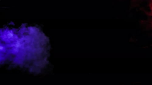 Abstract Smoke Background with Red and Blue