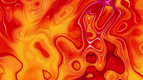Fluid Abstract Glowing Organic Shapes Background Loop