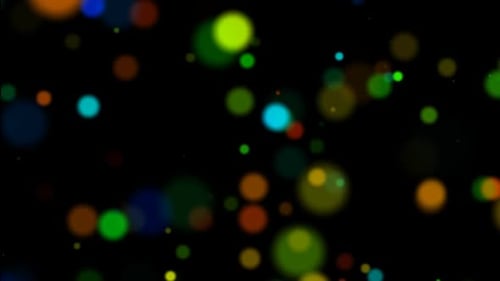 Vibrant Bokeh Particles Seamless Loop Background