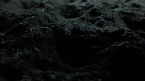 Abstract Dark Organic Terrain Undulating Motion Background
