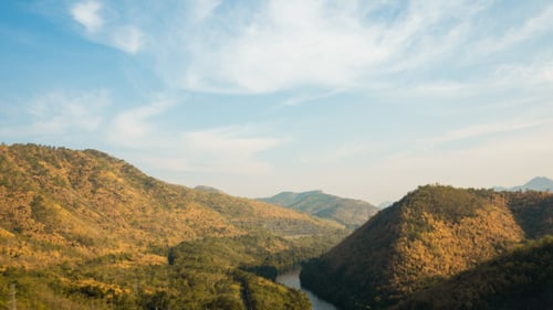 River In Valley