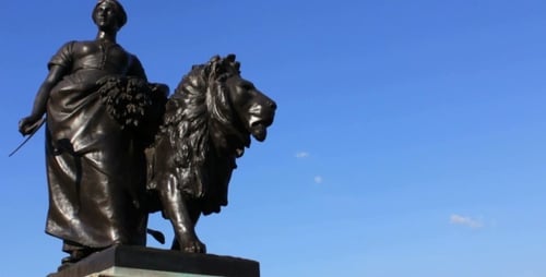Detail of Victoria Memorial in London