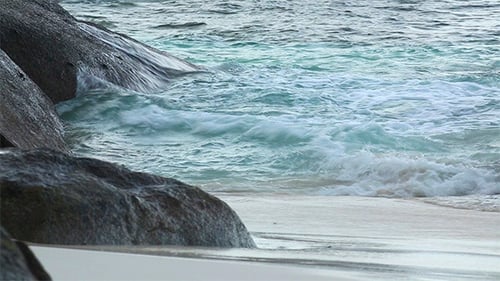 Wellen am Strand