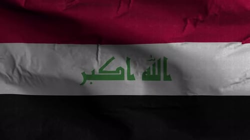Waving Flag of Iraq