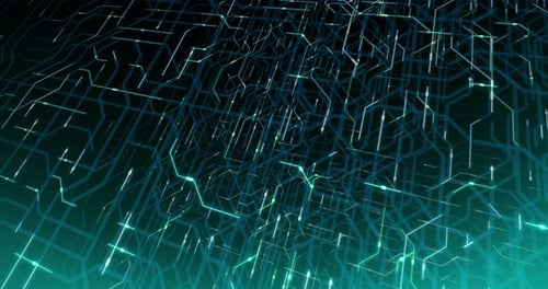 4K seamless loop of printed circuit board (PCB) in motion.