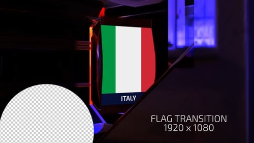 Futuristic 3D Country Flag Title Reveal