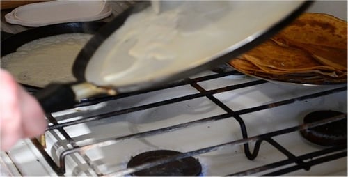 Making Pancakes in a Home Kitchen