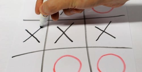 Hand Drawing and Playing Tic-Tac-Toe Game