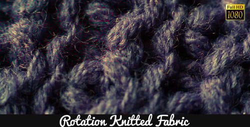 Close-Up of Blue Knit Fabric Texture