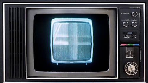 Vintage Television Shows Retro Computer Graphics and Static