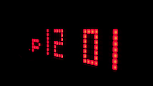 Led Clock Counter, Alarm Time, Numbers 6