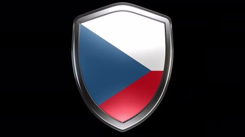 Czech Republic Emblem Transition with Alpha Channel - 4K Resolution