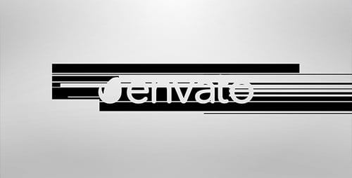 Modern Glitch Logo Reveal with Website Display