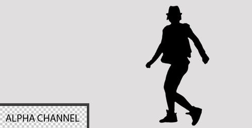 Silhouette Dancing with Changing Backgrounds