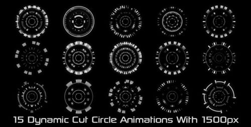 Dynamic Cut Circle Elements Pack_01