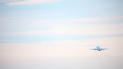 Airplane Taking Off From Airport Runway During Daytime