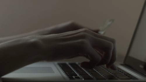 Online Internet Shopping On Laptop And Credit Card