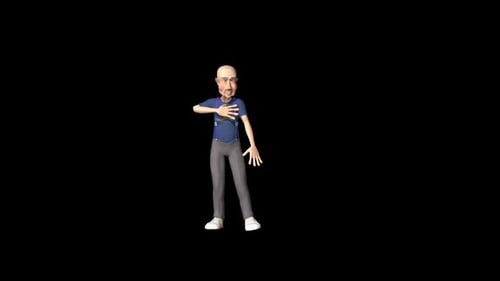 Old Man Getting Heart Attack