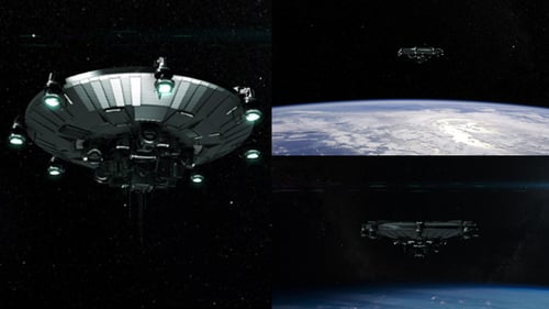 UFO-Raumschiff dringt in die Erdstratosphäre ein