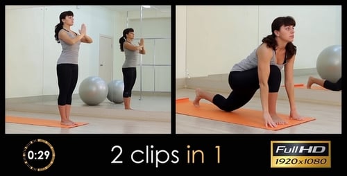 La fille est engagée dans le yoga 1