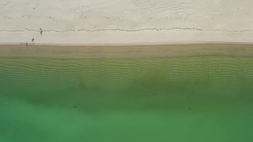 Top View of a Beautiful Tropical Beach