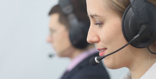 Call Center Operators Working in Office