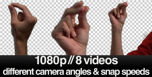 Hand Snapping Fingers on Transparent Background