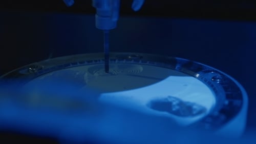 Futuristic Machine Dispensing Material with Precision