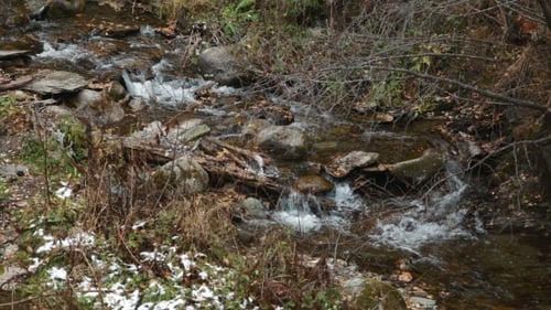 Waterfall In Mountains Of Altay Republic