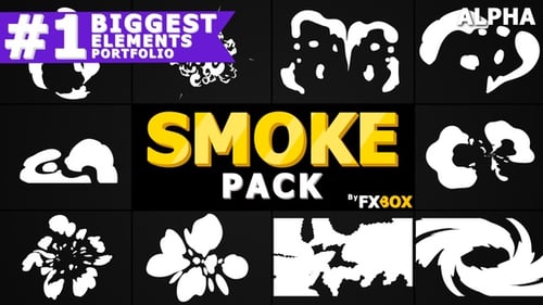 Hand Drawn Cartoon Smoke | Motion Graphics Pack