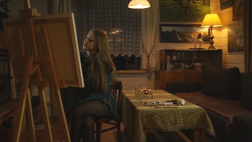 Young Woman Painting in Cozy Room