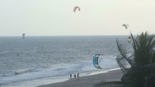 Kite Surfers Ashore