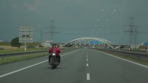 Motorcyclist On The Open Road