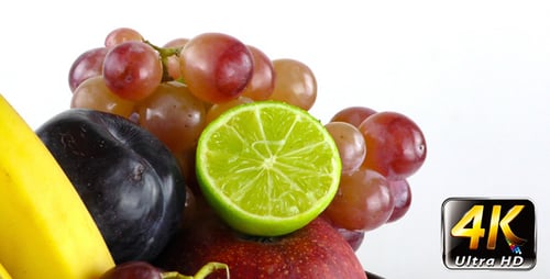 Bowl Filled with Assorted Fresh and Healthy Fruit