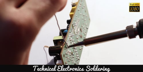 Soldering Iron Repairing Circuit Board Components