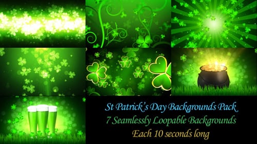 Pack d'arrière-plans de la Saint-Patrick