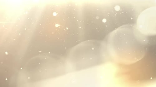 Gold Bokeh Lights Particles Background