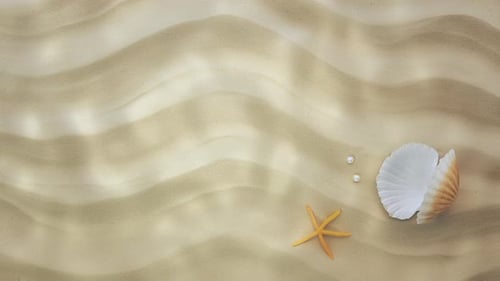Ripple and Sun Glare on the Seawater Surface
