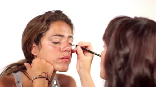 Schönes Model Face Makeup Shooting 3